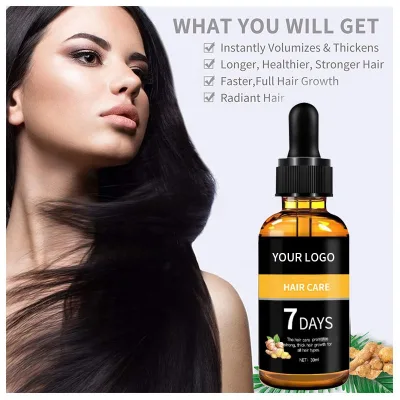 Custom Vegan Hair Serum Oil Wholesale Hair Growth Oil Private Label Organic Hair Growth Oil