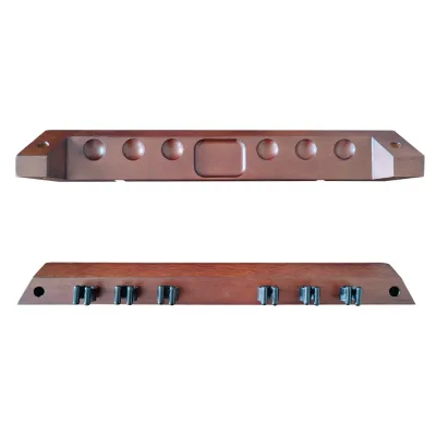 SZX Pool Cue Rack Wall Mount Rack Solid Wood Pool Table Accessories Equipment Organizer