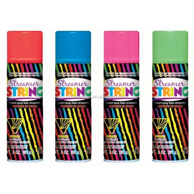 Factory Wholesale Instant Spray Foam String Popular Style Serpentin En Mousse Streamers Party Wedding Christmas Fun