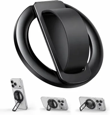 Multifunctional Magnetic Ring Buckle Stand 360° Rotation 180° Flip Anti-slip Silicone Desktop Phone Bracket