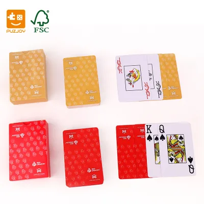 Factory Custom PVC Waterproof Playing Cards Large Print Plastic Poker Cards for Seniors Low Vision OEM Custom Logo Packaging