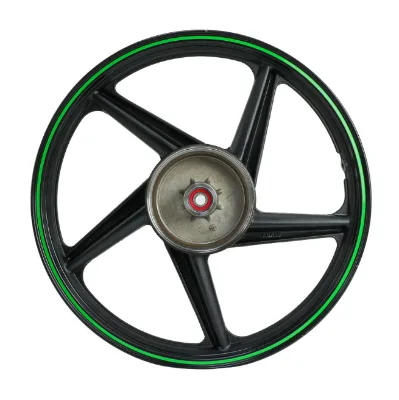 HF BENMA Motorcycle Rear Alloy Wheel Rim Black Green Edge Aluminum Rim for ITALIKA FT150