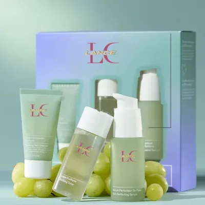 Private Label Natural Salicylic Acid Acne Skin Care Set Pores Minimizing Blemishes Acne Prone Skincare Essentials Set Kits
