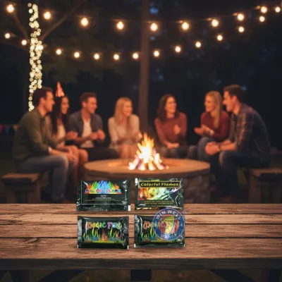 Winwell Eco-Friendly HARMLESS Colorful Flames Campfire Bonfire Magic Mystical 15g 25g 30g Fire for All Festival Celebrations
