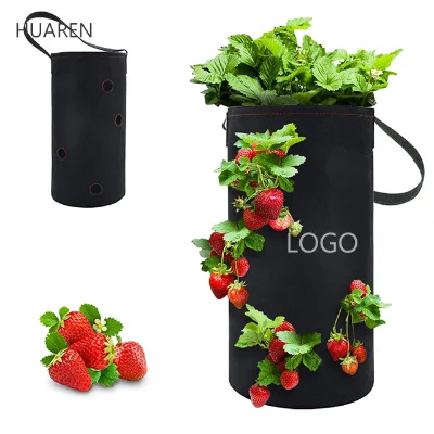 Hot Sale Air Pruning Felt Grow Bag with Handles Non-woven Fabric Plant Pot for Vegetables Herbs