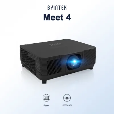 Super High Brightness Meet 4 Large Venue 3D 360 Degree Hologram Built-in Speakers 10000 Lumens Outdoor Building Projecteur 4k