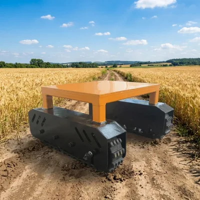 Electric Tracked Chassis Rubber Tracks Configurable GPS Positioning Automatic Obstacle Avoidance Intelligent Navigation