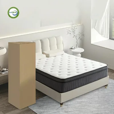 Comfortable Bed Mattress for 5 Star Hotel Euro Top Pocket Spring Mattress