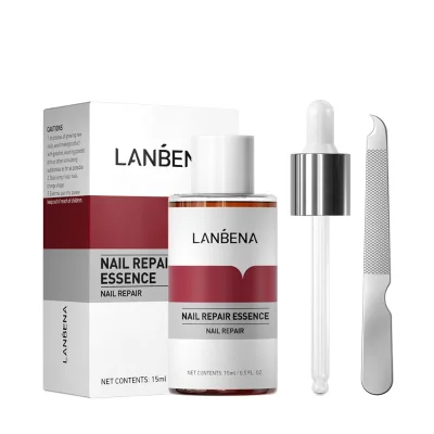 LANBENA Nail Repair Essence Serum Anti Fungal Nail Treatment Remove Onychomycosis Nourishing Brighten Hand Foot Toes Nail Care