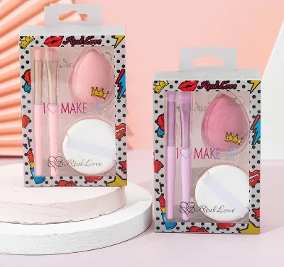 Wholesale New Gift Set Customized Eye Makeup Brush Beauty Sponge Egg Powder Puff Makeup Tool Set