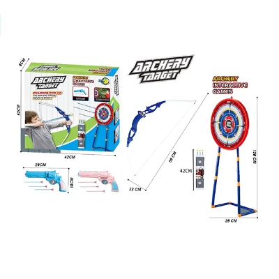 Bow and Arrow With Targets Kids Fun Game Toys Sports Training Game Toy With Bullet Gun