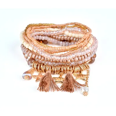 Beads Bracelets 2021 Women Crystal Beads Bracelet, Beaded Stacking Bracelet