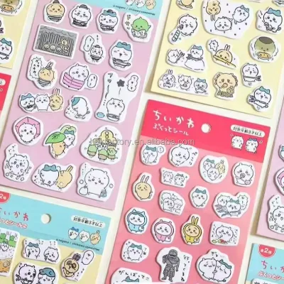 Ins Style Cute Cartoon Stickers Kpop Kawaii Anime Stickers Creative DIY Scrapbook Stickers Case Decoration