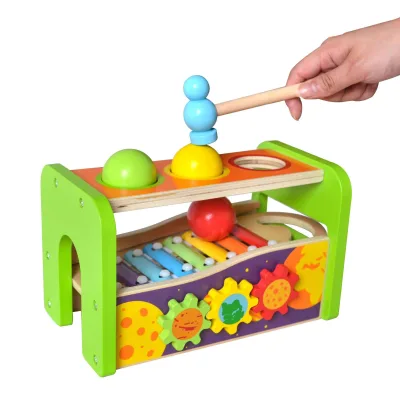 Colorful Baby Tapping Toy Baby Toys Early Childhood Educational 2-7 Years Baby Wooden Toys