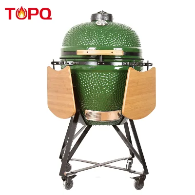 Japanese Commercial Indoor 23 Inch Green Ceramic Brazier Hibachi Charcoal Xl Bbq Grill and Smoker