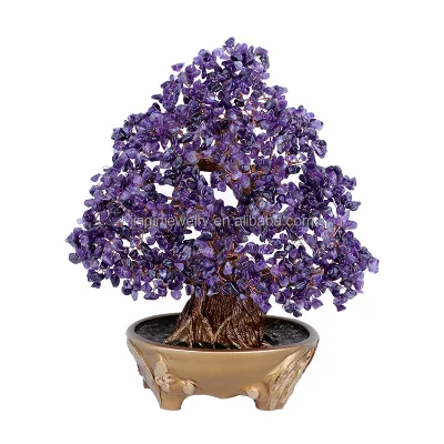 Wholesale From Manufacturer-Natural Crystal Money Tree for Feng Shui Decor Home Decorative Crystal Gravel