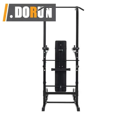 Power Tower Dip Station High Capacity 800 Lbs W/Weight Sit up Bench Adjustable Height Abdonminal Training