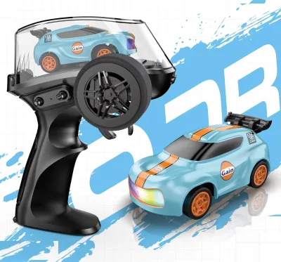 Mini RC Car 1:64 Desk Top RC CAR Toys 2.4G Remote Control 4WD Drift Charging Car for Kids