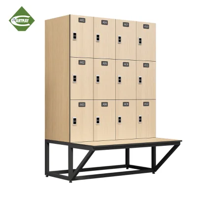 Good Quality Keyless Gym Locker with Wheels White Gym Lockers with Smart Locker Cabinets Solutions