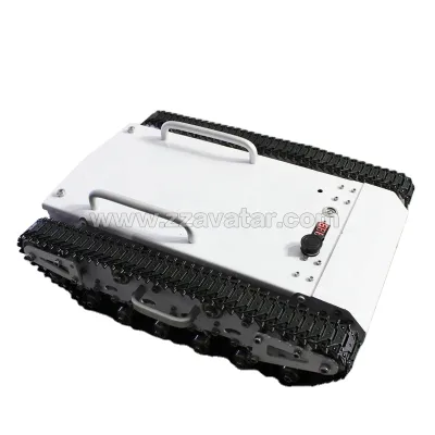 Small Intelligent Rc Robot tank Chassis AVT-3T Tank Chassis Car Inspection Robot Chassis with Dual Antenna