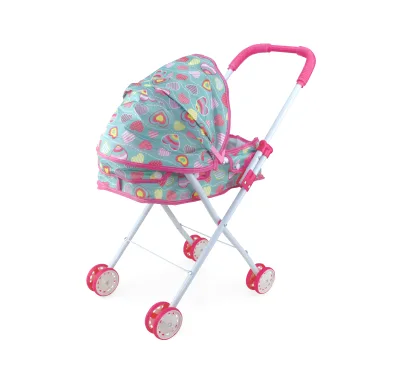 Foldable Multifunctional Kids Baby Doll Stroller Pretend Play Role-playing Toy Doll Stroller