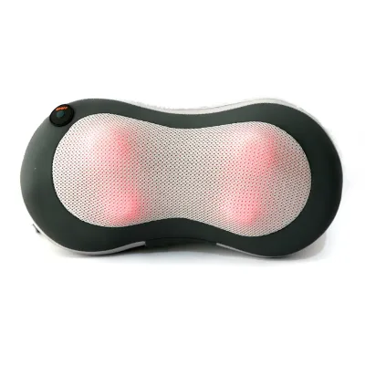 Large Electric Office 3D Full Body Healthy Neck Back Massager Pillow Deep Shiatsu with Peanut Design for On-the-Go Use