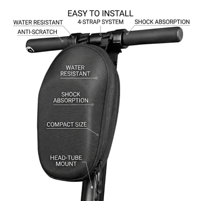 Free Sample Large Capacity 4L E Scooter Bag Case Waterproof Durable EVA Hard Front Hanging Travel Carrying Bag