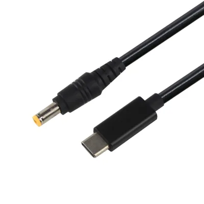 USB 3.1 Type C to DC 5.5X2.1MM USB-C 5V 9V 12V 20V PD 45W Emulator Trigger Charge Cable for Router Laptop
