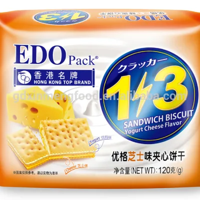 120g 3+2S Sandwich Sweet Biscuit(yogurt Cheese Flavour)