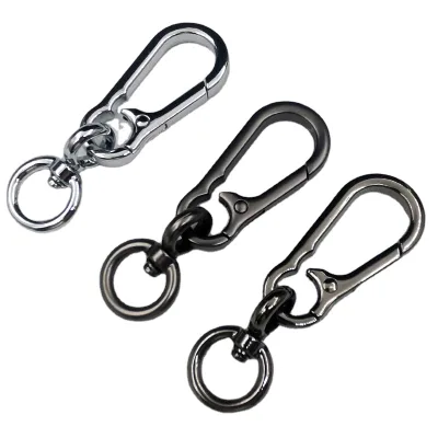 8-shaped Rotating Circle Car Keychain Luggage Semi-finished Accessories Metal Climbing Buckle Hardware Accessories