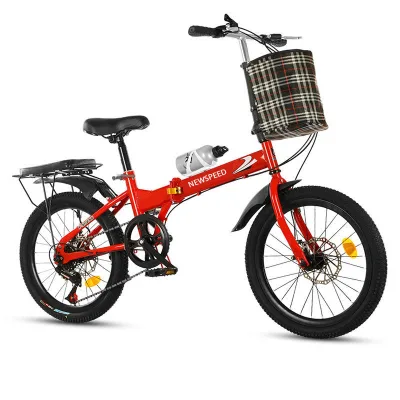 Free Shipping High Carbon Steel Folding Frame Bysicle Bicycle 20 Inch Bycyclevelo Vtt Cycle for Men and Women
