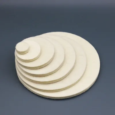 Manufacturer Car Glass Polishing Pad High Density Fine Wool Pad Self-adhesive Wool Felt Buffing Polish Wheel Pad