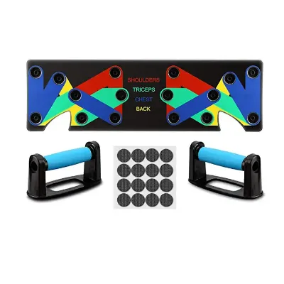 CHENGMO SPORTS Factory Price Fitness Push up Board Multifunctional Abs Dip Stands Hot Sale 9 in 1 Push up Board for Muscle Train