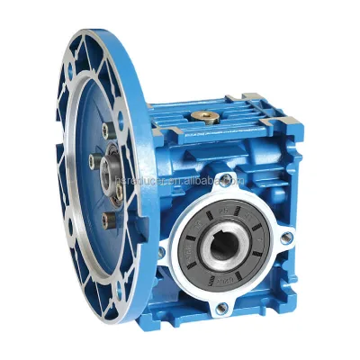 Hot Sale Worm Gear Reducer Gearbox Aluminium Alloy NMRV030 Ratio 7.5 10 15 20 25 30 40 50 60 80 100 for Industrial Use
