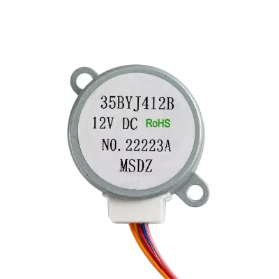12V Mini PM Stepper Gear Reduction Motor, 4 Phase Small Stepping Motor for Air Conditioner Fan Swing Household Appliance