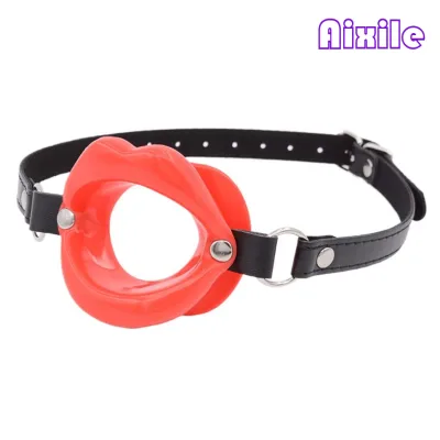 Silicone Lip Separator with Mouth Opening SM Ball Gag Lips Bondage Gag Bondage Harness Sex Muzzles Flirting Sex Toy for Couples