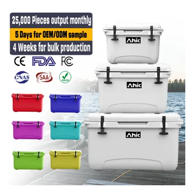 Custom for RH45 45L Waterproof Insulated Cooler with Handle PU/PE Material Portable for Outdoor & Travel Use
