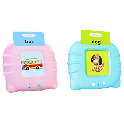 Bilingual Talking Flash Cards Machine for Toddlers Educational Learning Enlightenment Interactive Toy for Kids Gifts