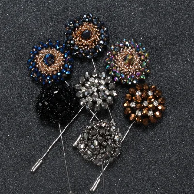 China Wholesale Brooch Custom Rhinestone Brooches for Men