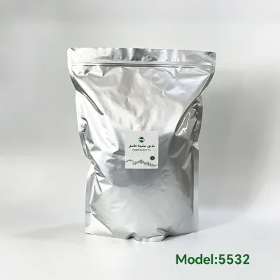 Direct Manufacturer Premium Chinese Green Tea 5532 Slimming Health Tea 80G Top Grade Arabic Label Loose Leaf Bag Wholesale