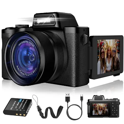 Digital Camera 5K HD Video Recording Photo Shooting 18X Zoom Portable Retro Blogging Vlogging Digital Cameras for Photography