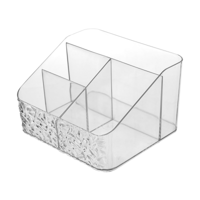 New Arrival Four Compartment Multifunctional Storage Plastic Boxes clear Storage Box for Sundries