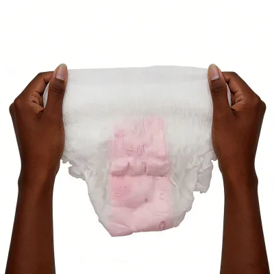Super Absorption Disposable Pink Soft Top White Cotton OEM Customized Womens Menstrual Period Panties Menstrual Sanitary Pants
