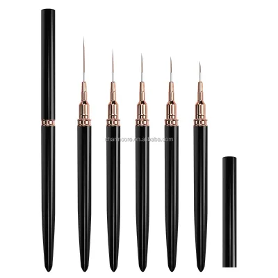 Nail Brush Pen 5pcs/set Nail Art Liner Brushes Set Elongated Striping DrawingProfessional