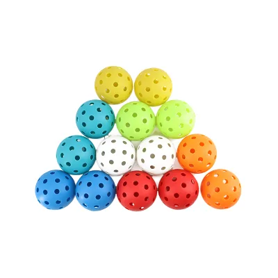 MELORS 4-Pack Indoor USAPA Certified Pickleball Set Durable PE Material 40 Hole Decoration Customizable Logo for Adults Sport