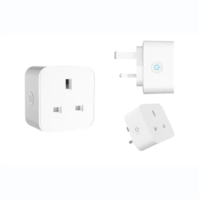 UKCA Smart Plug UK ESP8266 Smart Socket Power Monitor for Alexa Home Assistant 16A Electrical Plug