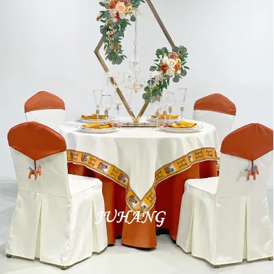 Factory Direct New Style Detachable and Machine Washable Wedding Chair Cover