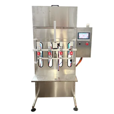 Semi Automatic Stainless Steel Liquid Filling Machine High Precision Quantitative Filler for Juice Oil Sauce Bottle Packaging