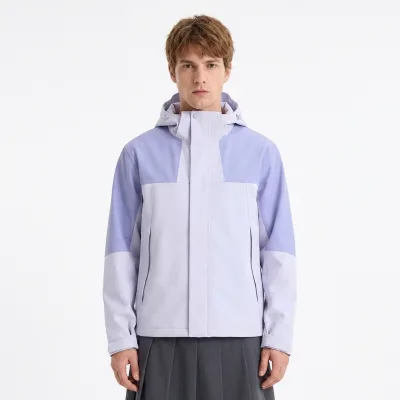 Fleece Lining Discharge Printing Stand Collar Front Outdoor Jacket Custom Windproof Waterproof Anti-stain Warm Winter Outerwear