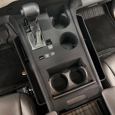 Center Console Silicone Mat Anti-Slip Cup Holder Storage Tray Protective Pad for Toyota Sienna Granvia Car Interior Decoration